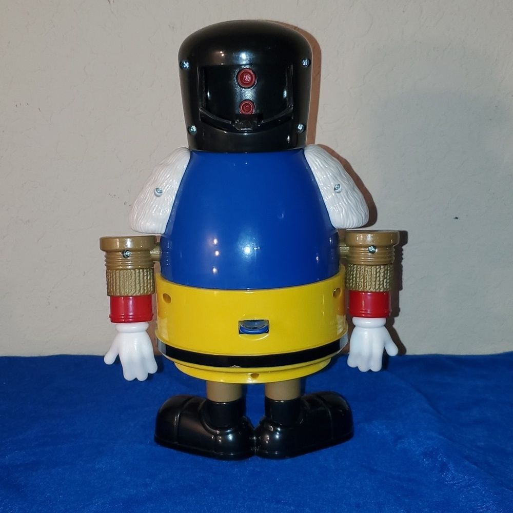 M&M Nutcracker Sweet Candy Dispenser Limited Edition Blue Toy Soldier Holiday - Picture 6 of 13
